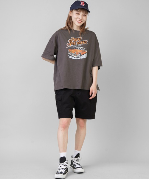 SPINNS（スピンズ）の「ハーフチノパンツ（チノパンツ・レディース・ブラック/ベージュ/グリーン・ONESIZE）」の14枚目の写真