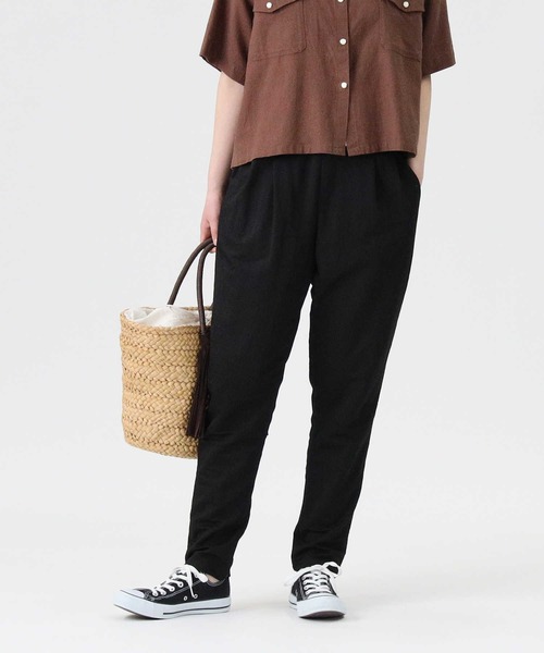 RAG MACHINE（ラグマシーン）の「【RAG MACHINE】「nobee」 楽伸びSUMMERテーパードパンツ（その他パンツ・レディース・ベージュ/オリーブ/ブラック/ネイビー/パープル/ブルー・L/M/S）」の2枚目の写真