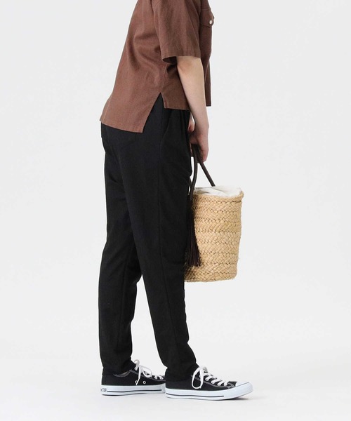 RAG MACHINE（ラグマシーン）の「【RAG MACHINE】「nobee」 楽伸びSUMMERテーパードパンツ（その他パンツ・レディース・ベージュ/オリーブ/ブラック/ネイビー/パープル/ブルー・L/M/S）」の11枚目の写真