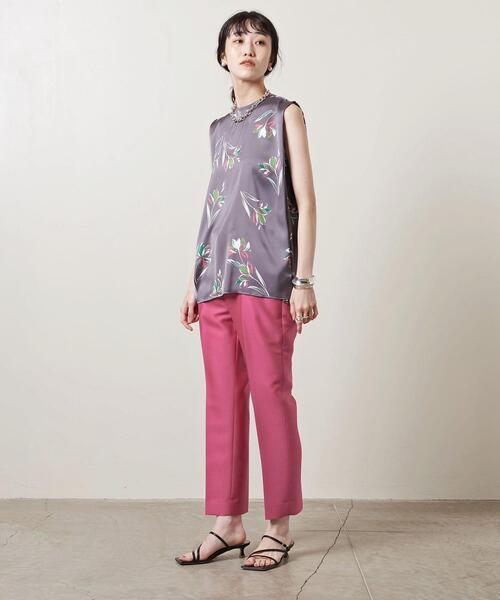 UNITED ARROWS(ユナイテッドアローズ)の「UBC P フラワープリント ノースリーブ プラウス†◆(シャツ/ブラウス・レディース・ブラック/グレー・FREE)」の12枚目の写真