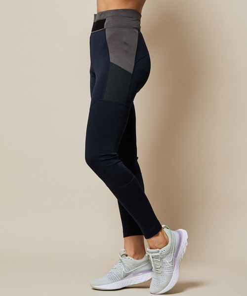 SN super.natural（スーパーナチュラル）の「【super.natural】MOVEMENT カラーブロッキングタイツ（レギンス/スパッツ・レディース・ブラック系その他・S）」の6枚目の写真