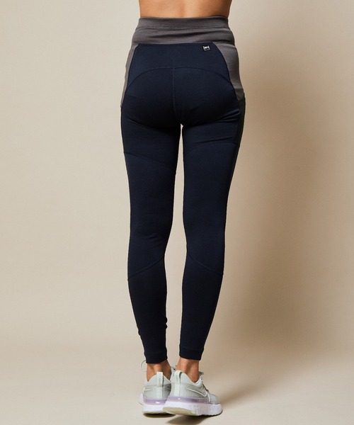 SN super.natural（スーパーナチュラル）の「【super.natural】MOVEMENT カラーブロッキングタイツ（レギンス/スパッツ・レディース・ブラック系その他・S）」の2枚目の写真