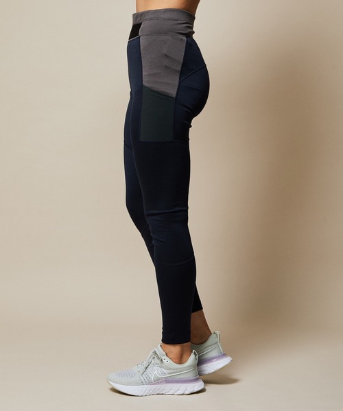 SN super.natural（スーパーナチュラル）の「【super.natural】MOVEMENT カラーブロッキングタイツ（レギンス/スパッツ・レディース・ブラック系その他・S）」の3枚目の写真