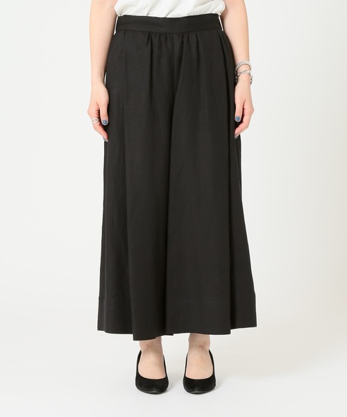 JOURNAL STANDARD（ジャーナルスタンダード）の「《WEB限定》レーヨン麻クロップドワイドパンツ◆（その他パンツ・レディース・ブラック/ベージュ・38/36）」の18枚目の写真