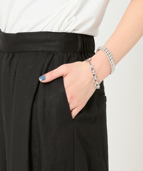 JOURNAL STANDARD（ジャーナルスタンダード）の「《WEB限定》レーヨン麻クロップドワイドパンツ◆（その他パンツ・レディース・ブラック/ベージュ・38/36）」の21枚目の写真