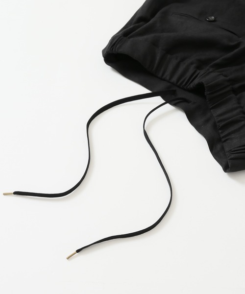 JOURNAL STANDARD（ジャーナルスタンダード）の「《WEB限定》レーヨン麻クロップドワイドパンツ◆（その他パンツ・レディース・ブラック/ベージュ・38/36）」の10枚目の写真