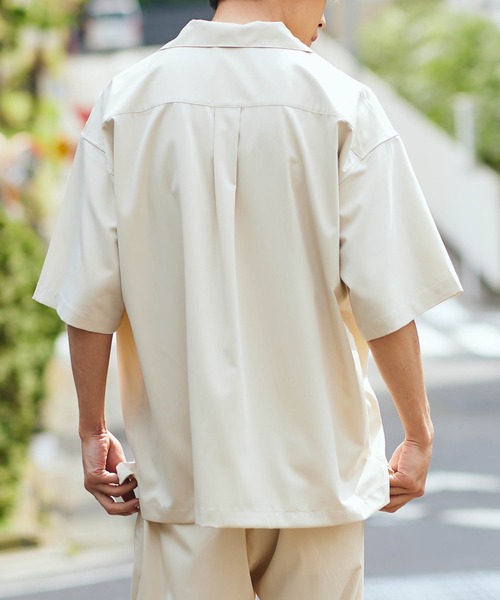KGFR（カガフリ）の「直営店・WEB限定 KGFR(カガフリ)オーバーサイズオープンカラーシャツ（シャツ/ブラウス・メンズ・ライトグリーン/ベージュ/ライトグレー/ブラック・L）」の19枚目の写真
