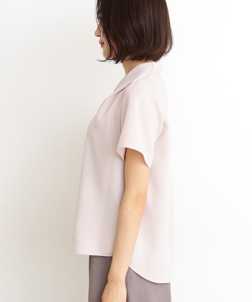 N.（N. Natural Beauty Basic）（エヌエヌナチュラルビューティーベーシック）の「ガルーダドビークロスシャツ（シャツ/ブラウス・レディース・ホワイト/ベージュ/ピンク/ネイビー・MEDIUM）」の9枚目の写真