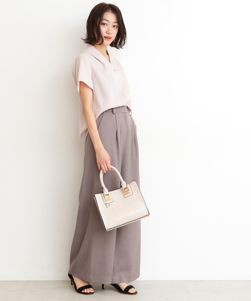 N.（N. Natural Beauty Basic）（エヌエヌナチュラルビューティーベーシック）の「ガルーダドビークロスシャツ（シャツ/ブラウス・レディース・ホワイト/ベージュ/ピンク/ネイビー・MEDIUM）」の17枚目の写真