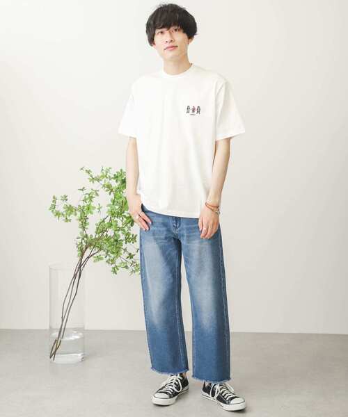 SENSE OF PLACE by URBAN RESEARCH(センスオブプレイスバイアーバンリサーチ)の「TeddyBear×SENSE OF PLACE 『別注』テディベアシシュウTシャツ B(Tシャツ/カットソー・メンズ・ホワイト・MEDIUM/LARGE)」の2枚目の写真