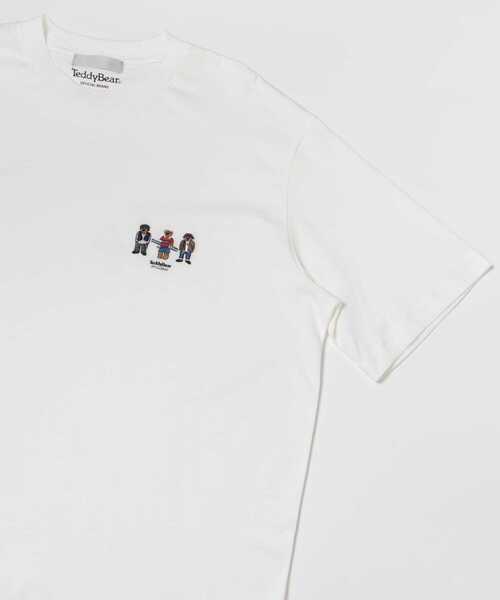 SENSE OF PLACE by URBAN RESEARCH(センスオブプレイスバイアーバンリサーチ)の「TeddyBear×SENSE OF PLACE 『別注』テディベアシシュウTシャツ B(Tシャツ/カットソー・メンズ・ホワイト・MEDIUM/LARGE)」の8枚目の写真