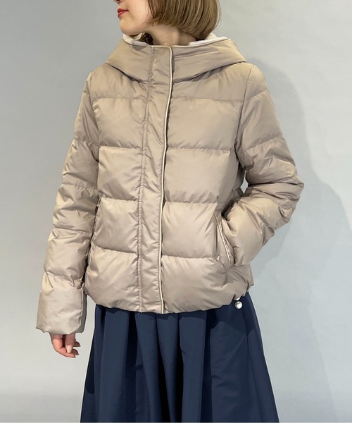 PICCIN（ピッチン）の「フードファー付きダウンコート（ダウンジャケット/コート・レディース・ブラック/ベージュ/モカ・M/L）」の3枚目の写真