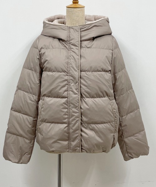 PICCIN（ピッチン）の「フードファー付きダウンコート（ダウンジャケット/コート・レディース・ブラック/ベージュ/モカ・M/L）」の19枚目の写真