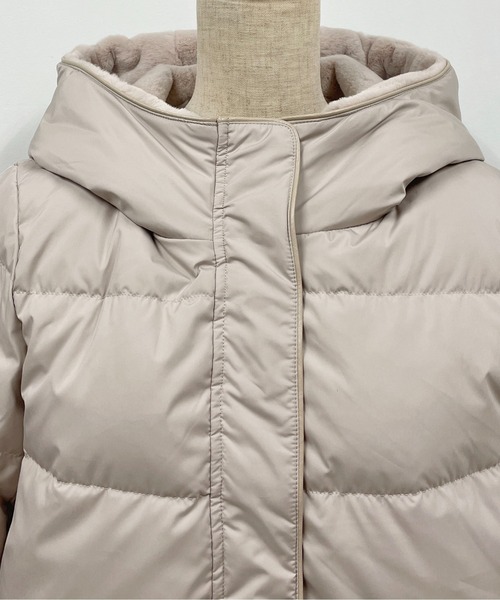 PICCIN（ピッチン）の「フードファー付きダウンコート（ダウンジャケット/コート・レディース・ブラック/ベージュ/モカ・M/L）」の15枚目の写真