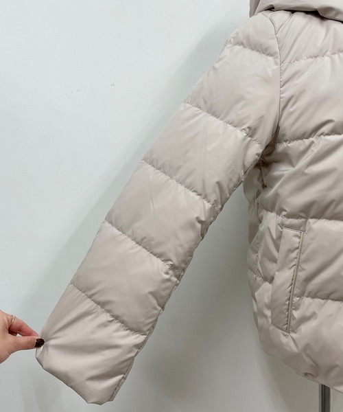 PICCIN（ピッチン）の「フードファー付きダウンコート（ダウンジャケット/コート・レディース・ブラック/ベージュ/モカ・M/L）」の12枚目の写真