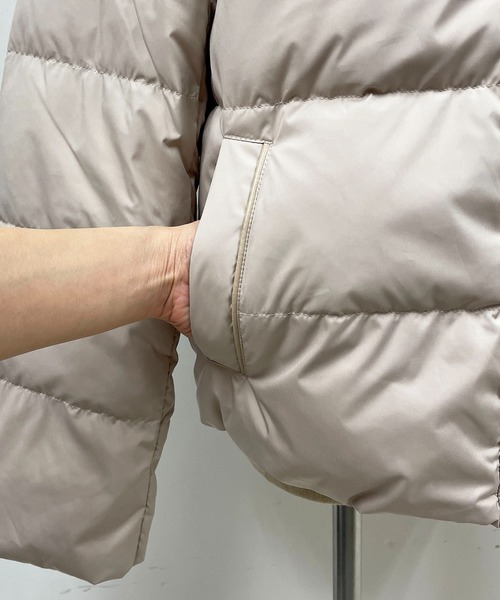 PICCIN（ピッチン）の「フードファー付きダウンコート（ダウンジャケット/コート・レディース・ブラック/ベージュ/モカ・M/L）」の11枚目の写真