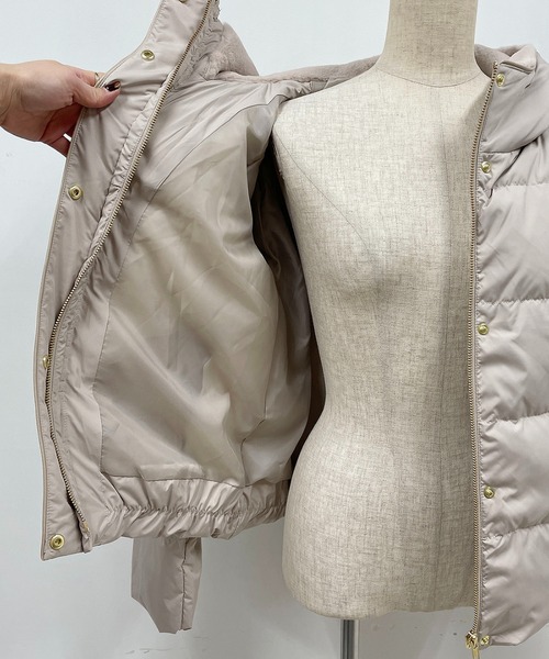 PICCIN（ピッチン）の「フードファー付きダウンコート（ダウンジャケット/コート・レディース・ブラック/ベージュ/モカ・M/L）」の10枚目の写真