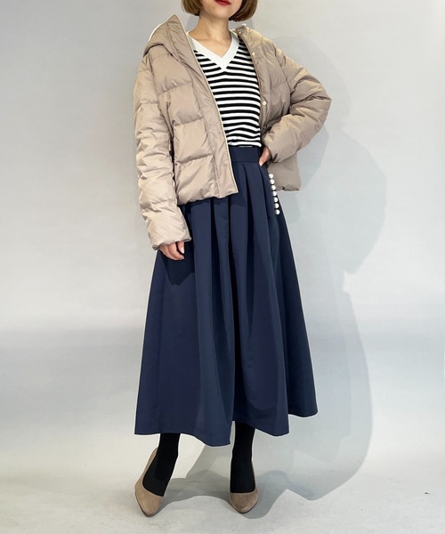 PICCIN（ピッチン）の「フードファー付きダウンコート（ダウンジャケット/コート・レディース・ブラック/ベージュ/モカ・M/L）」の22枚目の写真