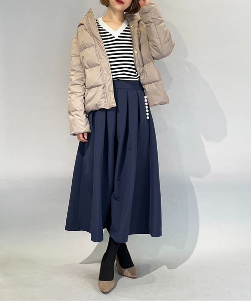 PICCIN（ピッチン）の「フードファー付きダウンコート（ダウンジャケット/コート・レディース・ブラック/ベージュ/モカ・M/L）」の21枚目の写真