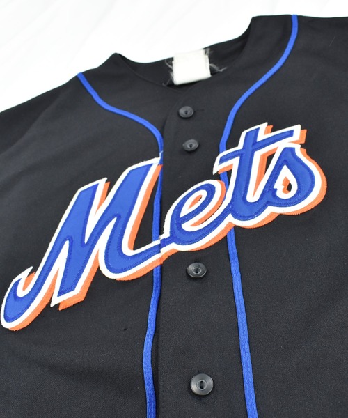MAJESTIC（マジェスティック）の「【ヴィンテージ古着】Majestic マジェスティック Mets メッツ ベースボールシャツ（シャツ/ブラウス・メンズ・ブラック・LARGE）」の2枚目の写真