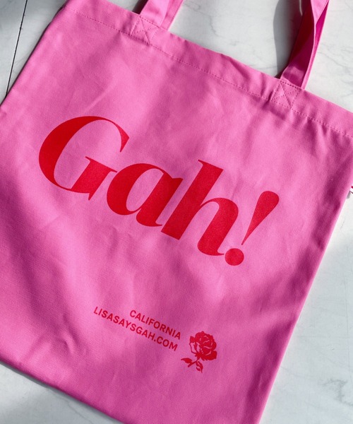 at12:03(アットイチニーゼロサン)の「【Lisa Says Gah】 / CLASSIC GAH TOTE(トートバッグ・レディース・ピンク/ナチュラル・FREE)」の6枚目の写真