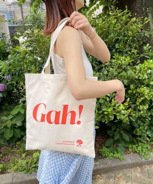 at12:03(アットイチニーゼロサン)の「【Lisa Says Gah】 / CLASSIC GAH TOTE(トートバッグ・レディース・ピンク/ナチュラル・FREE)」の15枚目の写真