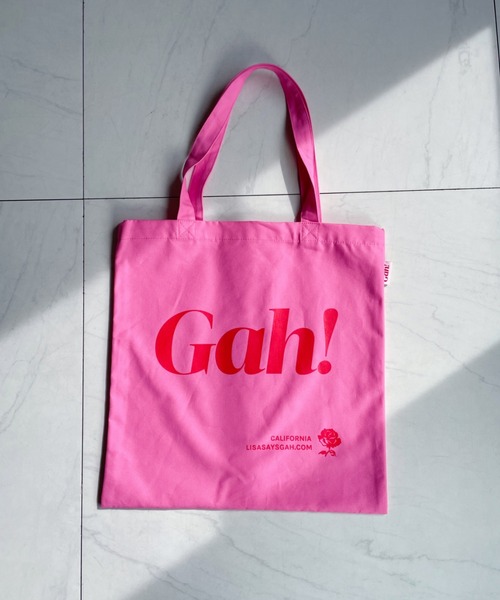 at12:03(アットイチニーゼロサン)の「【Lisa Says Gah】 / CLASSIC GAH TOTE(トートバッグ・レディース・ピンク/ナチュラル・FREE)」の20枚目の写真