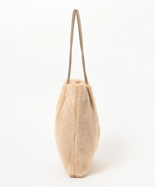 B:MING by BEAMS(ビーミングバイビームス)の「B:MING by BEAMS / ファーコンビ トートバッグ 21AW(トートバッグ・レディース・ベージュ/モカ・ONE SIZE)」の4枚目の写真