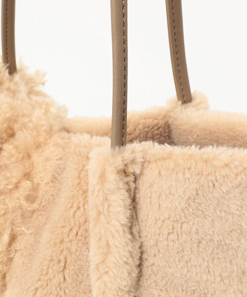 B:MING by BEAMS(ビーミングバイビームス)の「B:MING by BEAMS / ファーコンビ トートバッグ 21AW(トートバッグ・レディース・ベージュ/モカ・ONE SIZE)」の7枚目の写真