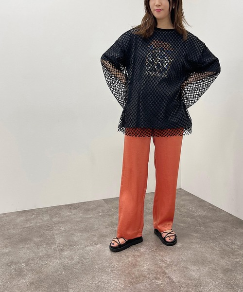 apres jour mignon（アプレジュールミニョン）の「メッシュトップス【ZOZOTOWN限定アイテム】【6PO】（Tシャツ/カットソー・レディース・ブラック/オフホワイト/ブルー・フリー/X-LARGE）」の10枚目の写真