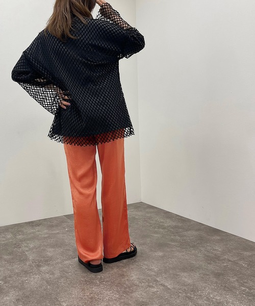 apres jour mignon（アプレジュールミニョン）の「メッシュトップス【ZOZOTOWN限定アイテム】【6PO】（Tシャツ/カットソー・レディース・ブラック/オフホワイト/ブルー・フリー/X-LARGE）」の12枚目の写真