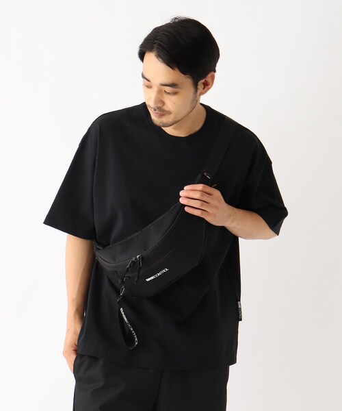CORDURA（コーデュラ）の「◆CORDURA(R)コーデュラ・リサイクルヘザー ロゴ刺繍ミニショルダー ボディバッグ（ボディバッグ/ウエストポーチ・メンズ・ブラック系/ダークグレー/ブラック・99）」の12枚目の写真