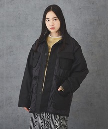 TOBILA | ナイロン中綿2Wayミリタリージャケットユニセックス(ミリタリージャケット)