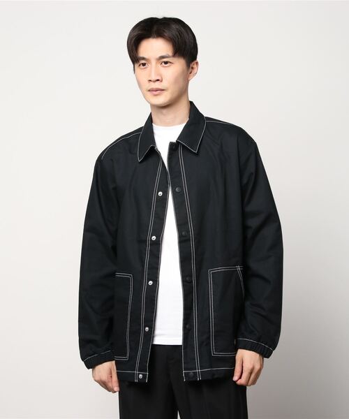 Dickies(ディッキーズ)の「リラックス ポプリン 長袖 シャツアウター(ミリタリージャケット・メンズ・ブルー系その他/ブラック系/ホワイト・XX-LARGE/LARGE/MEDIUM/SMALL/X-LARGE)」の3枚目の写真