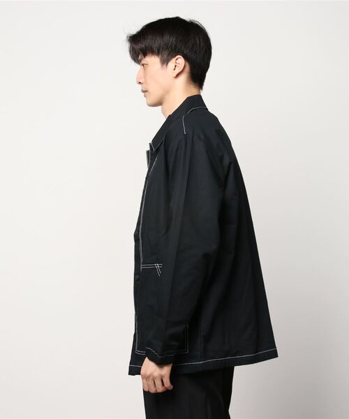 Dickies(ディッキーズ)の「リラックス ポプリン 長袖 シャツアウター(ミリタリージャケット・メンズ・ブルー系その他/ブラック系/ホワイト・XX-LARGE/LARGE/MEDIUM/SMALL/X-LARGE)」の5枚目の写真