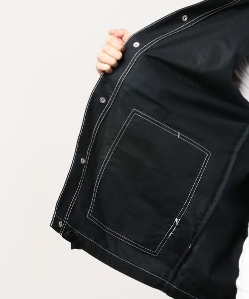 Dickies(ディッキーズ)の「リラックス ポプリン 長袖 シャツアウター(ミリタリージャケット・メンズ・ブルー系その他/ブラック系/ホワイト・XX-LARGE/LARGE/MEDIUM/SMALL/X-LARGE)」の4枚目の写真