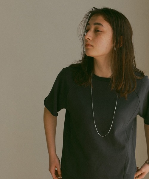 ReNorm（リノーム）の「ミニ裏毛アシメデザイントップス（Tシャツ/カットソー・レディース・ブラウン/ダークグレー・フリー）」の16枚目の写真