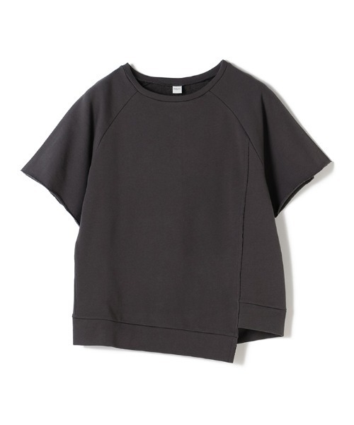 ReNorm（リノーム）の「ミニ裏毛アシメデザイントップス（Tシャツ/カットソー・レディース・ブラウン/ダークグレー・フリー）」の5枚目の写真