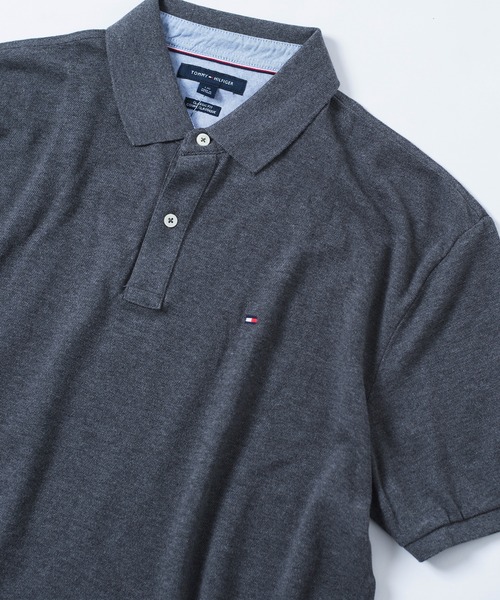 TOMMY HILFIGER（トミーヒルフィガー）の「【TOMMY HILFIGER】ベーシックポロシャツ/POLO（ポロシャツ・メンズ・ブラック/ピンク/ネイビー/ホワイト/グレー・L/M/S）」の3枚目の写真