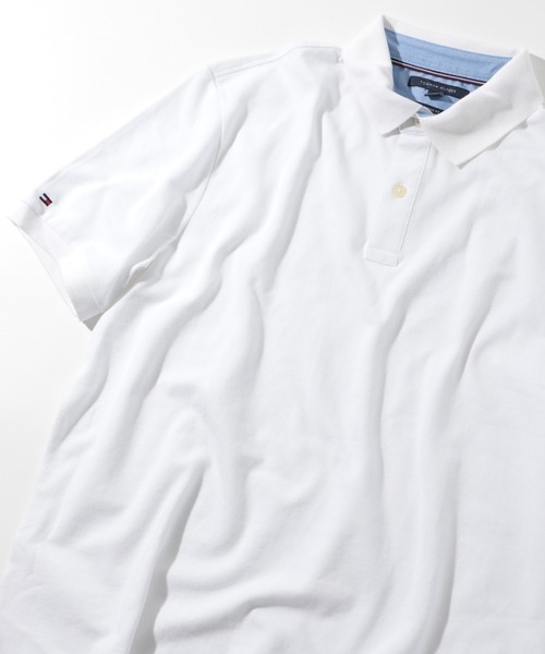 TOMMY HILFIGER（トミーヒルフィガー）の「【TOMMY HILFIGER】ベーシックポロシャツ/POLO（ポロシャツ・メンズ・ブラック/ピンク/ネイビー/ホワイト/グレー・L/M/S）」の2枚目の写真