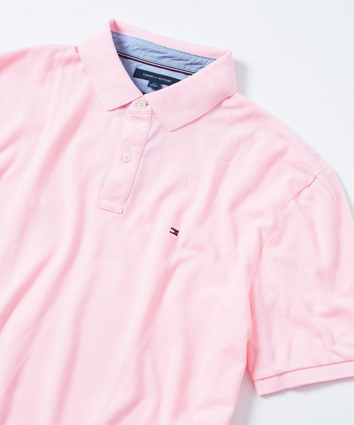 TOMMY HILFIGER（トミーヒルフィガー）の「【TOMMY HILFIGER】ベーシックポロシャツ/POLO（ポロシャツ・メンズ・ブラック/ピンク/ネイビー/ホワイト/グレー・L/M/S）」の5枚目の写真