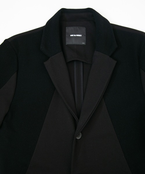 OURET（オーレット）の「ストレッチコールポンチ 2Ｂジャケット（テーラードジャケット・メンズ・ブラック/ベージュ・1/2/3）」の5枚目の写真