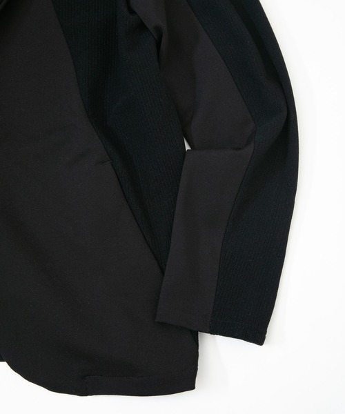 OURET（オーレット）の「ストレッチコールポンチ 2Ｂジャケット（テーラードジャケット・メンズ・ブラック/ベージュ・1/2/3）」の7枚目の写真