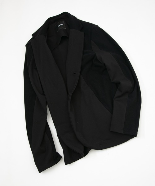 OURET（オーレット）の「ストレッチコールポンチ 2Ｂジャケット（テーラードジャケット・メンズ・ブラック/ベージュ・1/2/3）」の6枚目の写真