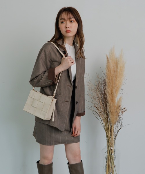 LIPSERVICE（リップサービス）の「オーバーシルエットジャケット（テーラードジャケット・レディース・ピンク系その他/その他1・S/M）」の7枚目の写真