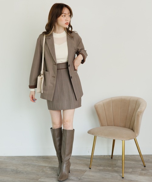 LIPSERVICE（リップサービス）の「オーバーシルエットジャケット（テーラードジャケット・レディース・ピンク系その他/その他1・S/M）」の12枚目の写真