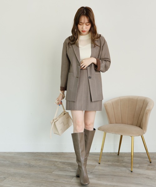 LIPSERVICE（リップサービス）の「オーバーシルエットジャケット（テーラードジャケット・レディース・ピンク系その他/その他1・S/M）」の9枚目の写真