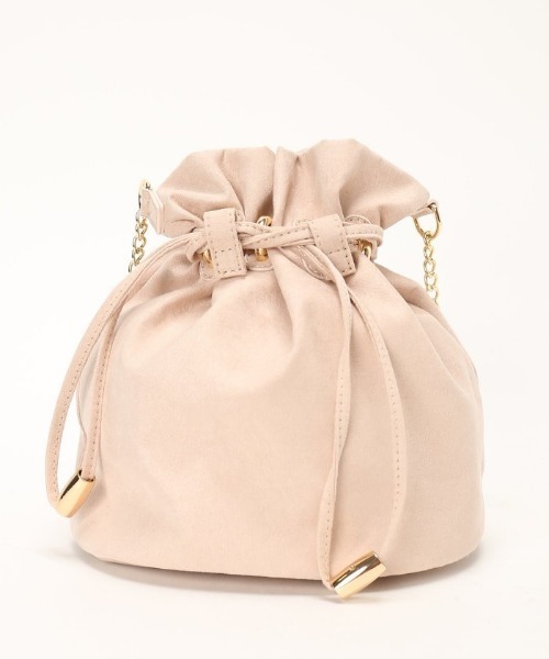 Simplicite(サンプリシテ)の「キンチャクチェーンショルダーBAG◆(ショルダーバッグ・レディース・ピンク・FREE)」の1枚目の写真