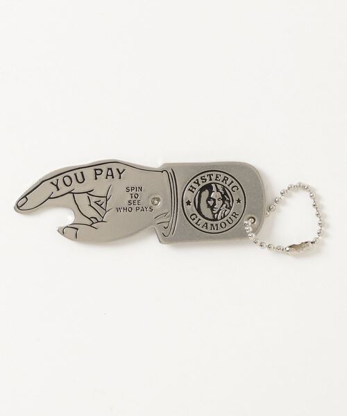 ２個セット HYSTERICGLAMOUR YOU PAYプレート キーホルダー HYSTERIC GLAMOUR - 人気品！ HYSTERIC GLAMOUR ペイプレート