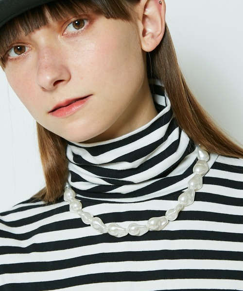 CIAOPANIC（チャオパニック）の「バロックパールネックレス（ネックレス・レディース・オフホワイト・FREE）」の6枚目の写真
